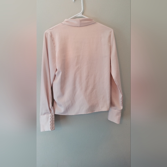 Ladies small Eleazar by l & l cross front dress shirt - blazer long sleeve light - Picture 7 of 8